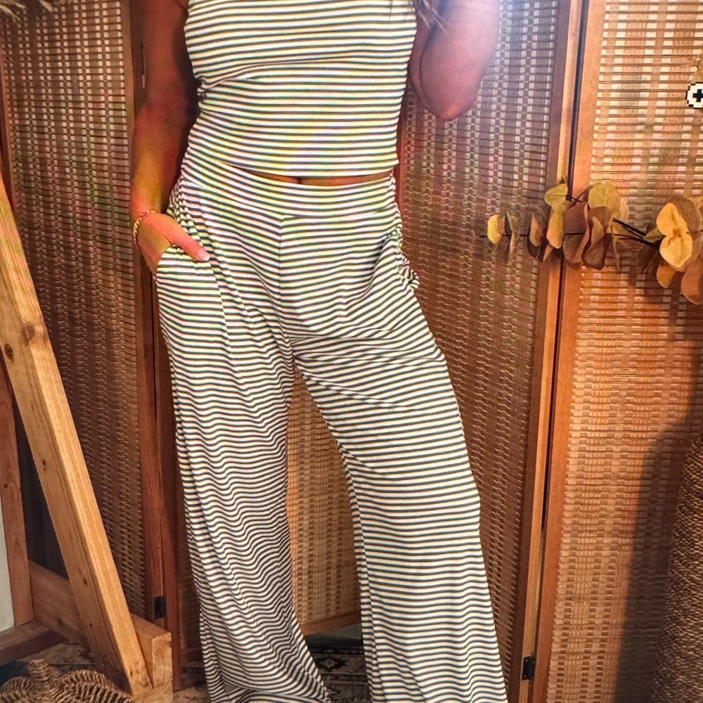 Bucket List Striped Women's Jumpsuit - Black and White